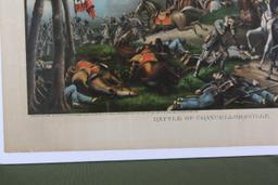 1889 Civil War “Battle of Chancellorsville” print