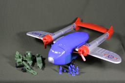 1957 Ideal Toy Co. “C-184 Globemaster”plane/accessories.