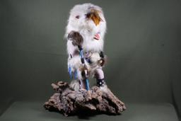 Vintage 21” Hope kachina on driftwood base