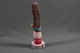 9” tall vintage totem style kachina figure