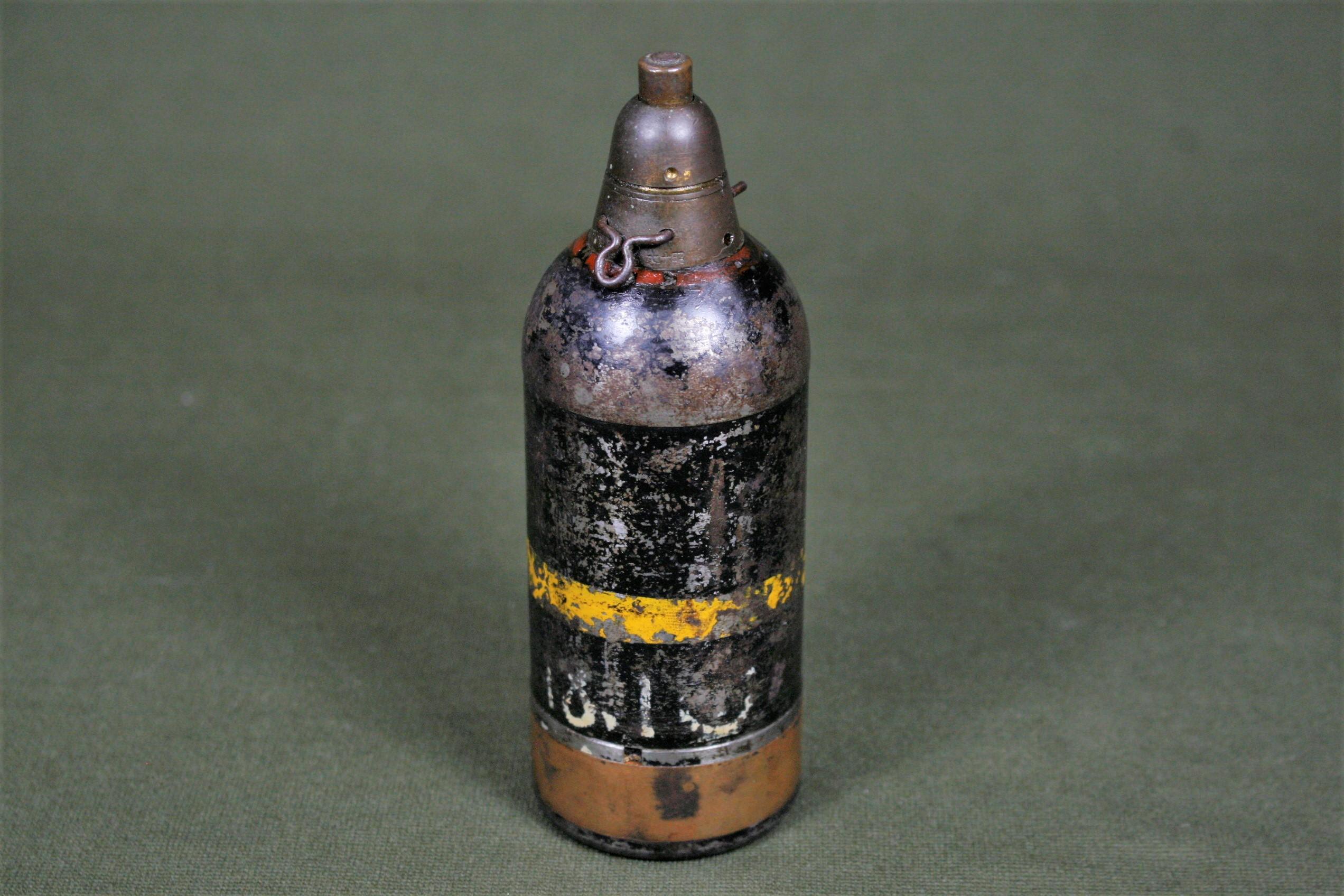 WWII deactivated Japanese knee mortar shell