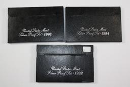 (3) US Mint Silver Proof Sets - 1992, 1993, 1994