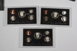 (3) US Mint Silver Proof Sets - 1992, 1993, 1994