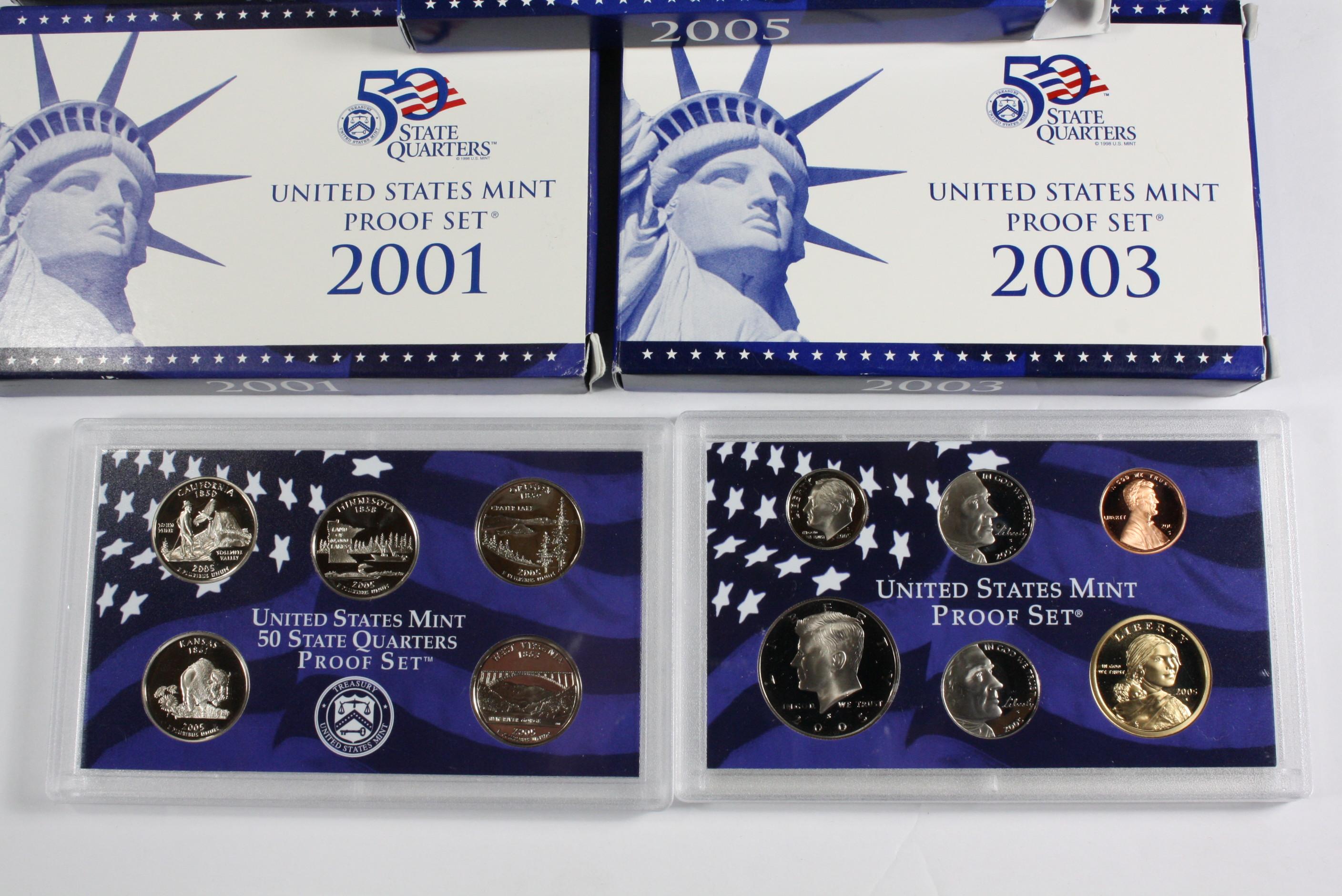 (5) US Mint Proof Sets