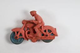 Antique Auburn Rubber “Policeman on Motorcycle”