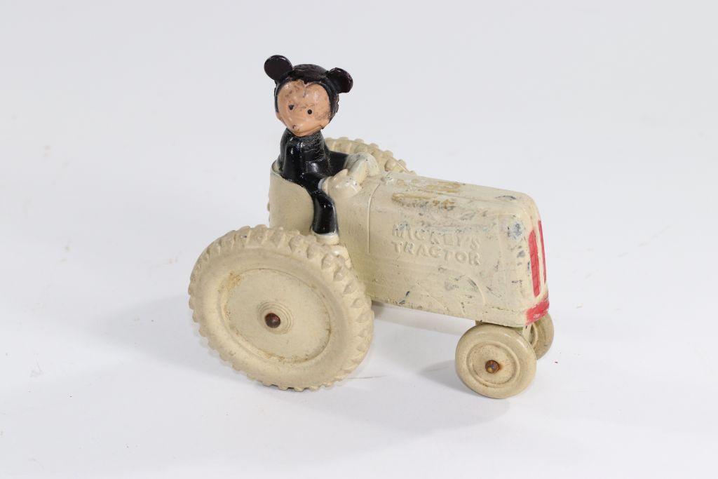1930’s Sun Rubber “Mickey Mouse” tractor