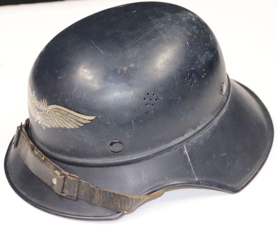 WWII Nazi Luftsuchutz Helmet w/Liner