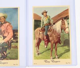 (3) 1950’s European “Roy Rogers” color postcards