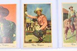 (3) 1950’s European “Roy Rogers” color postcards