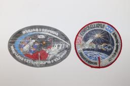 NASA Group of (2) Vintage Mission Patches