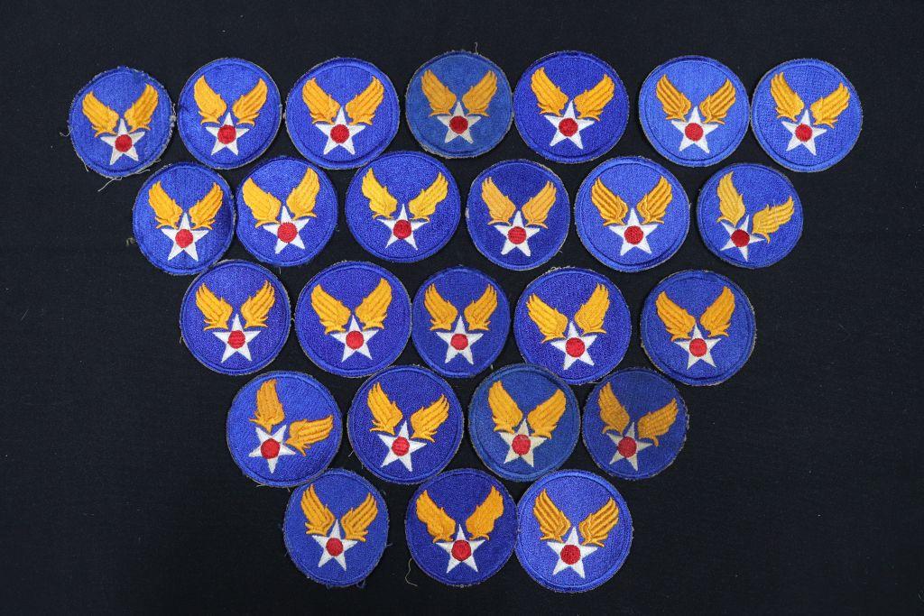 (25) WWII AAF patches (Army Air Corps)