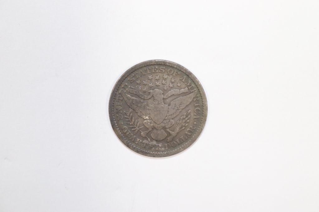 1899 silver Barber quarter
