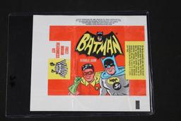 1966 Topps Batman gum card wrapper