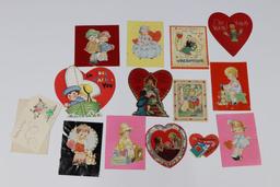 Lot (12) Antique Valentines