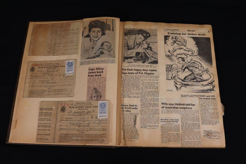 (2) WWII Newspaper Clippings Scrapbooks