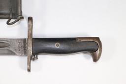 U.S. WWII AFH Bayonet W/Scabbard