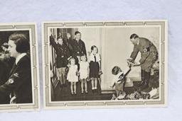 (2) Adolf Hitler w/Children Postcards