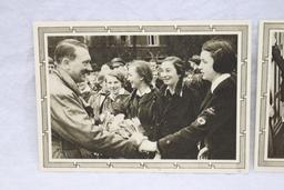 (2) Adolf Hitler w/Children Postcards