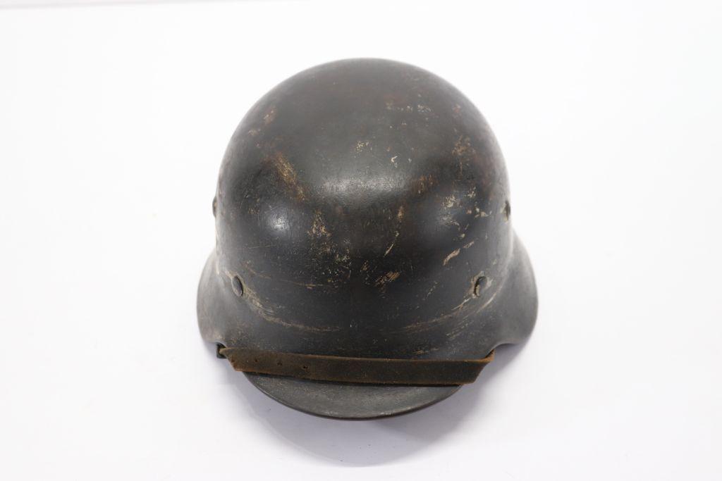 WWII Nazi SS M40 Helmet w/liner and chinstrap