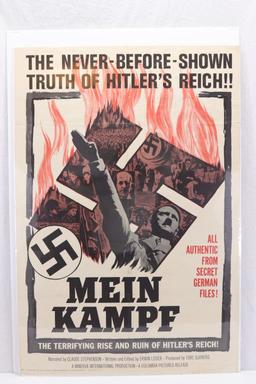 1960 Hitler "Mein Kampf" 1-Sheet Poster