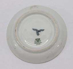WWII Nazi Luftwaffe Porcelain Saucer