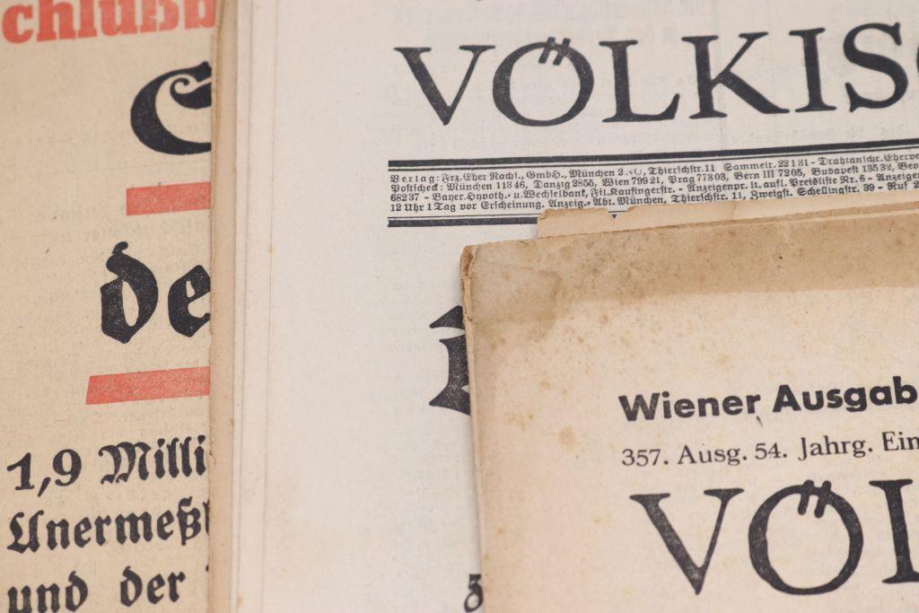 9 Nazi Volkischer Beobachter Newspapers