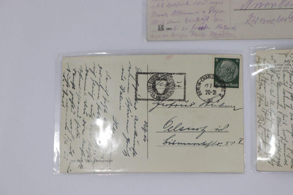 (3) Nazi Postcards of the Linden in Berlin