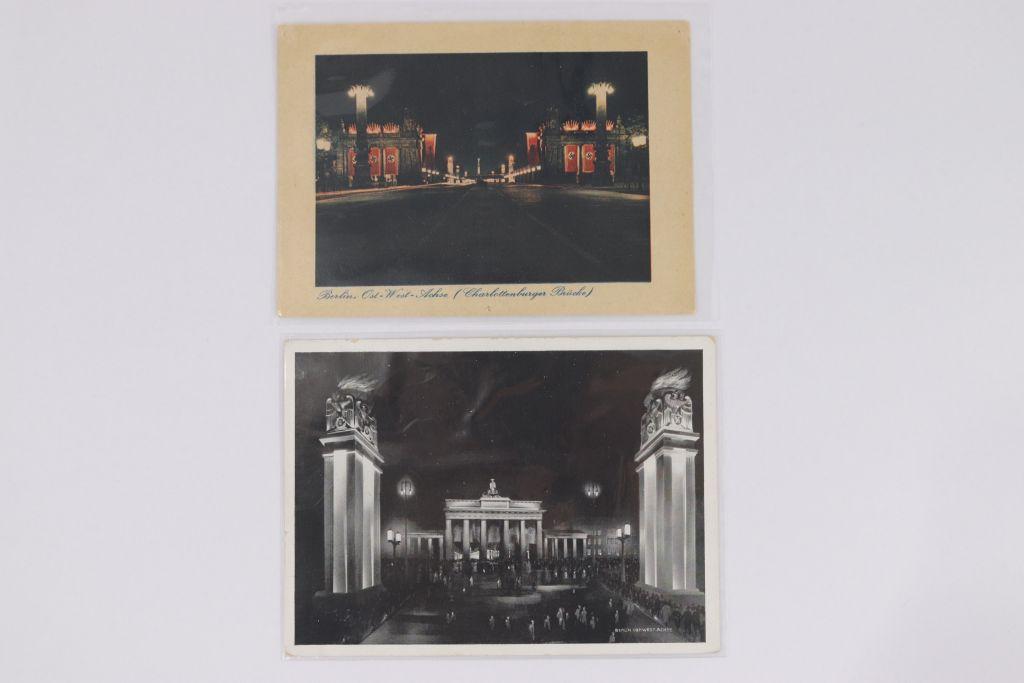 (2) Nazi Postcards of the Linden in Berlin