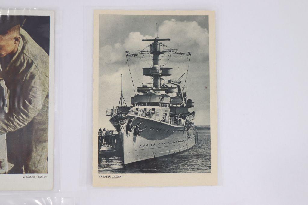 (4) Nazi Navy/Kriegsmarine Postcards