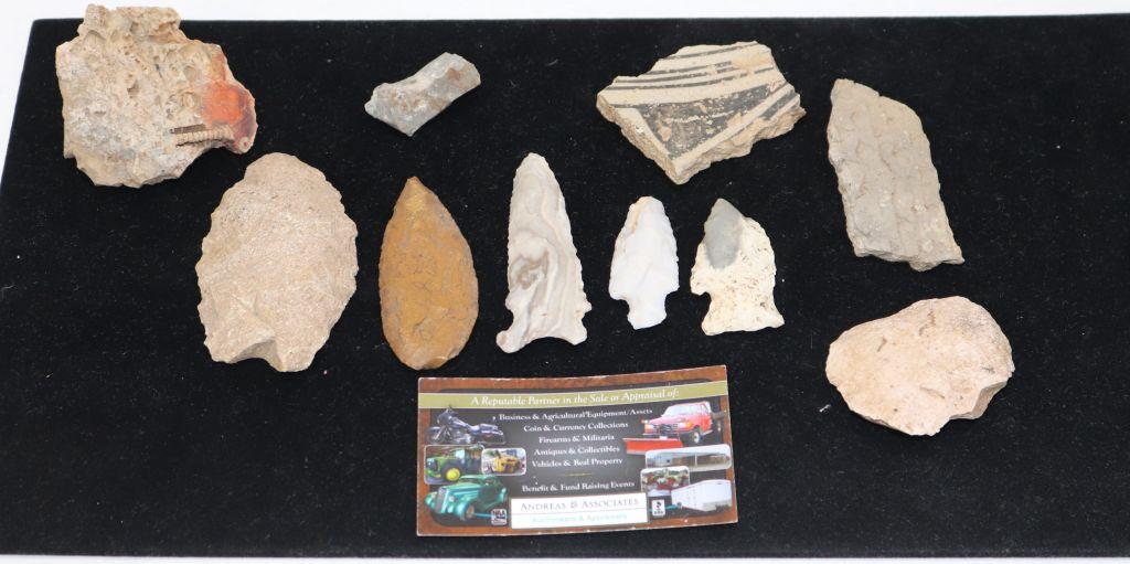 Arrowheads & Native Dug Relics