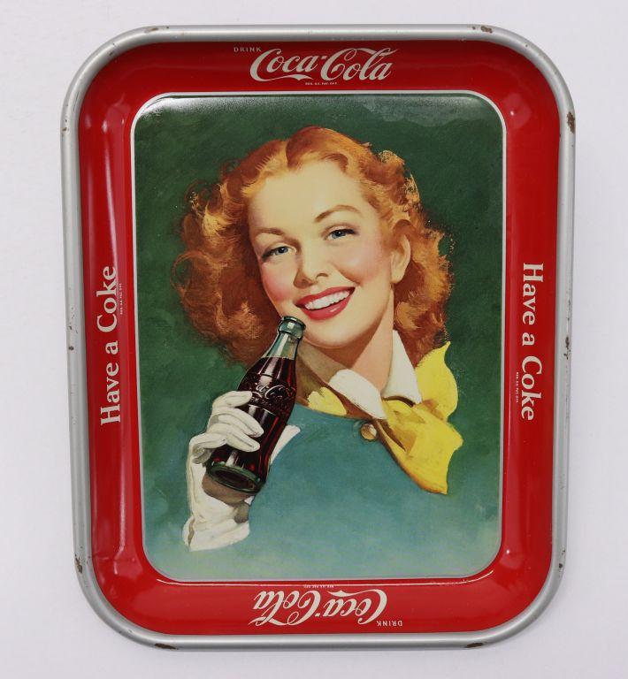 1950's Coca-Cola Advertising Metal Tray