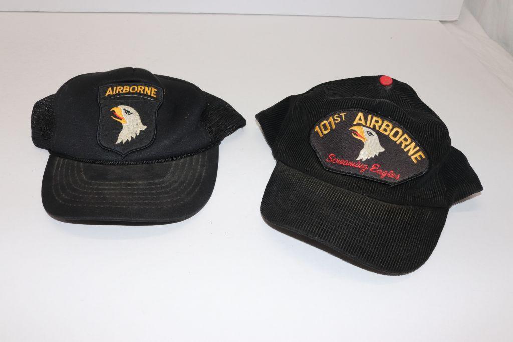 (2) 101st Airborne Div. Vet's Baseball Caps