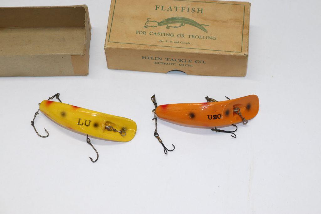 Antique Flatfish Lures in Original Box