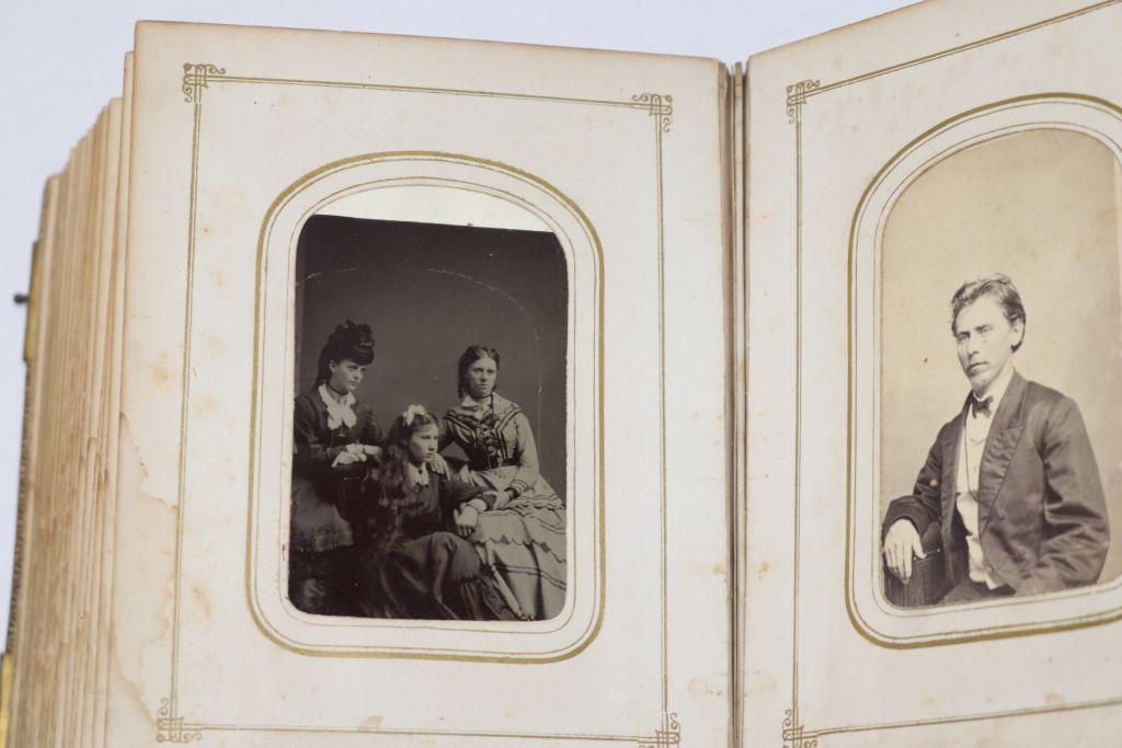 1870's Family Photo Album-CdVs/Tintypes