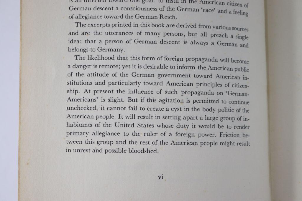 German Reich/Americans of German Origin Bk