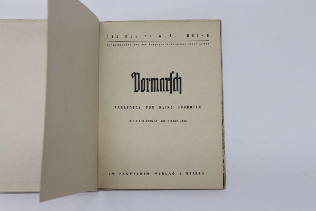 1942 Nazi WWII HC "Vormarsch" Book