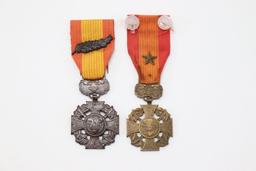 (2) Vietnam War S. Vietnamese Medals