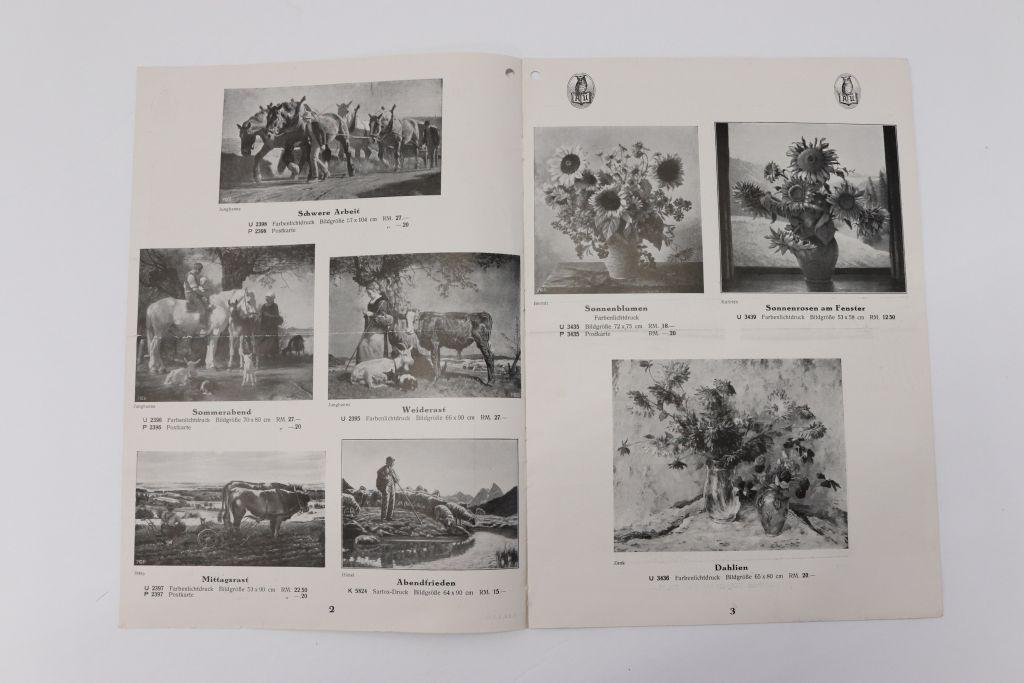 1940 Nazi Hitler and Artwork Print Catalog