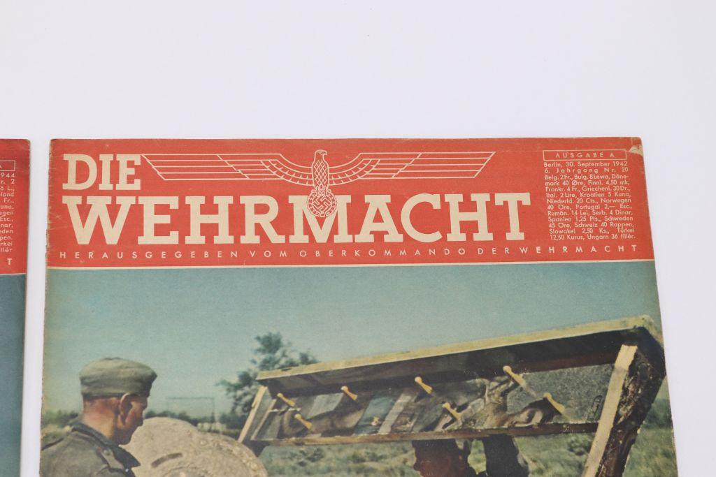 2 WWII Issues "Die Wehrmacht" Nazi Mag.