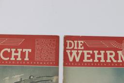 2 WWII Issues "Die Wehrmacht" Nazi Mag.