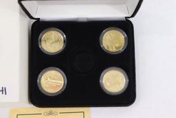 2004 Gold Plated Quarters Set (1 missing)