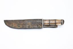 WWII Trench Art Knife & Sheath