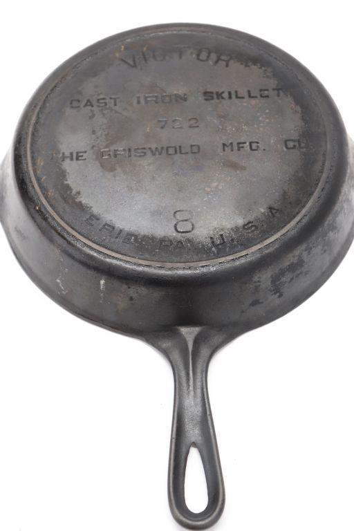 Griswold #8 Victor Cast Iron Skillet