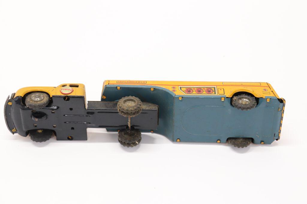 Rare! Shell Oil Tin Friction Tanker Truck