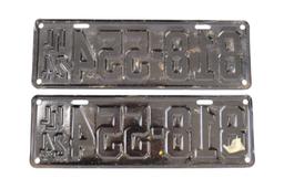 1924 Illinois License Plate Set