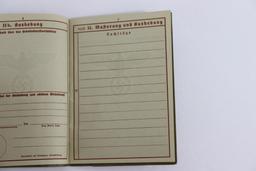 Nazi WWII Wehrpass ID Book