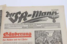 1933 Early Nazi Party Newspaper