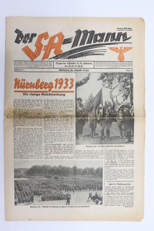 1933 Early Nazi Party Newspaper