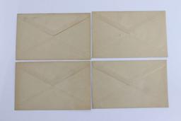 (4) 1920-22 USS Fox Stationery Envelopes