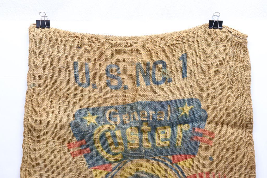 Excellent Antique General Custer Feed Bag